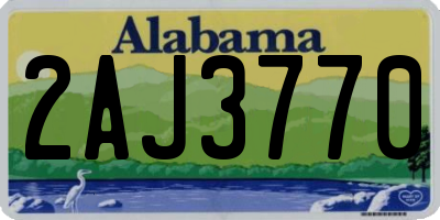 AL license plate 2AJ3770