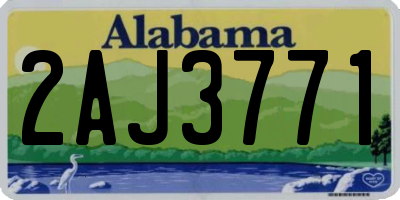 AL license plate 2AJ3771