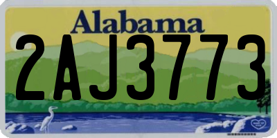 AL license plate 2AJ3773