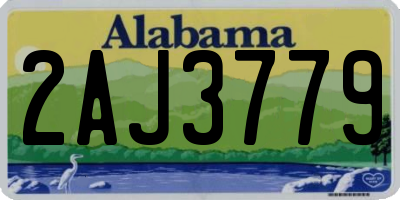AL license plate 2AJ3779