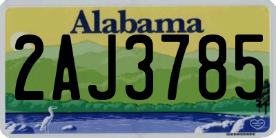 AL license plate 2AJ3785