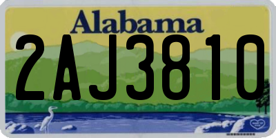 AL license plate 2AJ3810