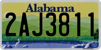 AL license plate 2AJ3811