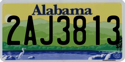 AL license plate 2AJ3813