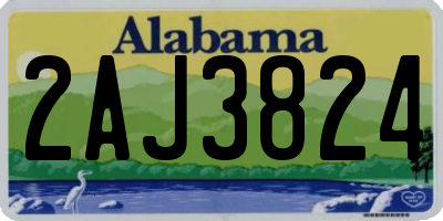 AL license plate 2AJ3824