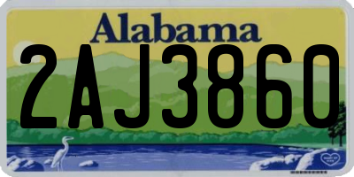 AL license plate 2AJ3860