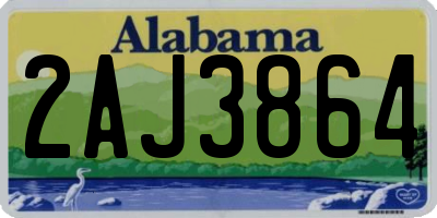 AL license plate 2AJ3864