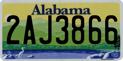 AL license plate 2AJ3866