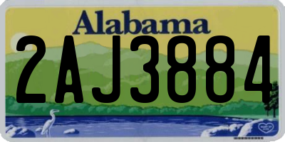 AL license plate 2AJ3884