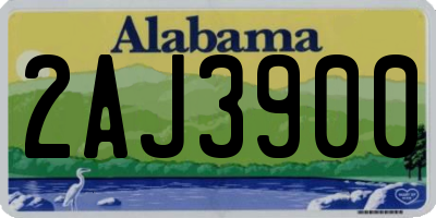 AL license plate 2AJ3900