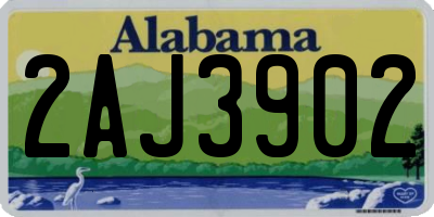 AL license plate 2AJ3902