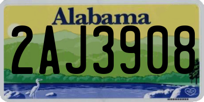 AL license plate 2AJ3908