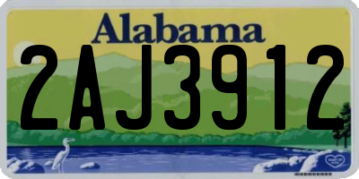 AL license plate 2AJ3912