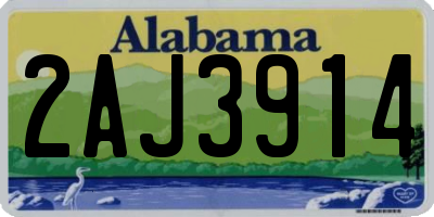 AL license plate 2AJ3914