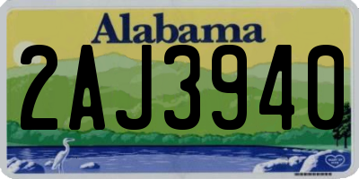 AL license plate 2AJ3940