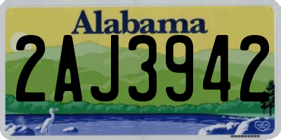 AL license plate 2AJ3942