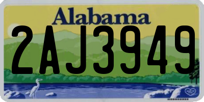 AL license plate 2AJ3949