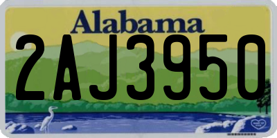 AL license plate 2AJ3950
