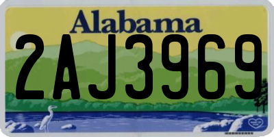 AL license plate 2AJ3969