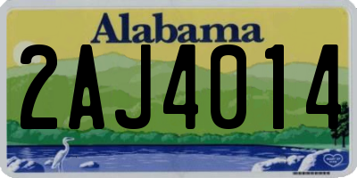 AL license plate 2AJ4014
