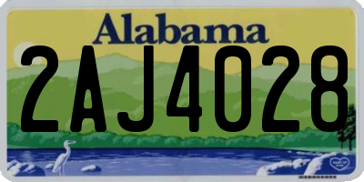 AL license plate 2AJ4028