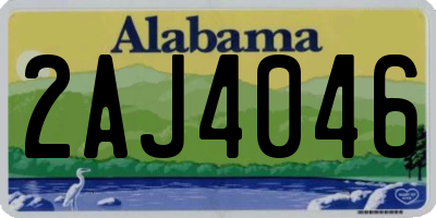 AL license plate 2AJ4046