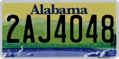 AL license plate 2AJ4048