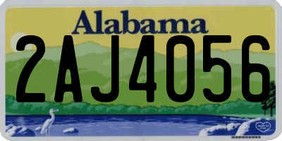 AL license plate 2AJ4056