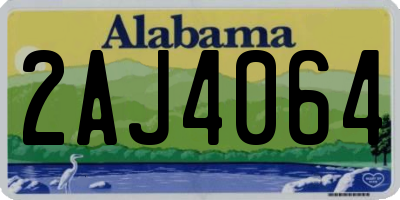 AL license plate 2AJ4064