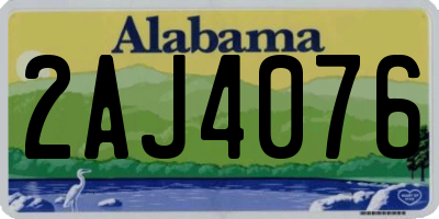 AL license plate 2AJ4076