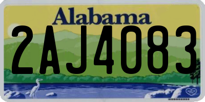 AL license plate 2AJ4083