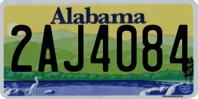 AL license plate 2AJ4084