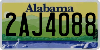 AL license plate 2AJ4088
