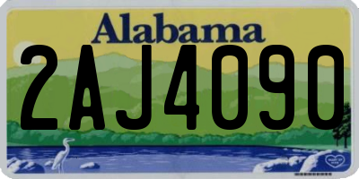 AL license plate 2AJ4090