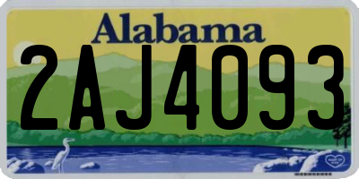 AL license plate 2AJ4093