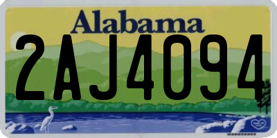 AL license plate 2AJ4094