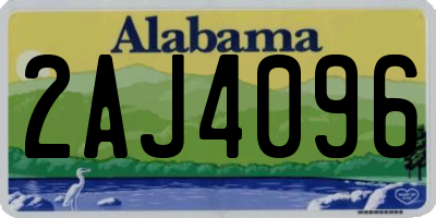 AL license plate 2AJ4096