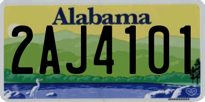 AL license plate 2AJ4101