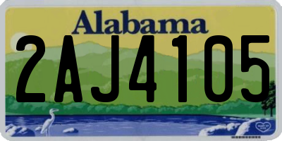 AL license plate 2AJ4105