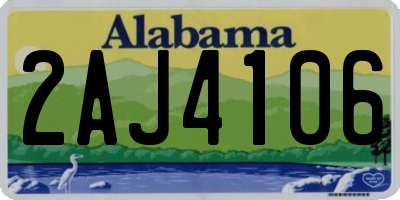 AL license plate 2AJ4106