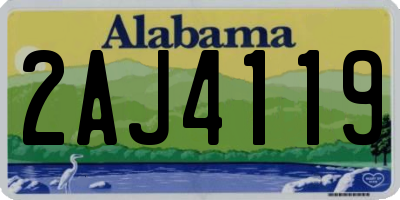 AL license plate 2AJ4119
