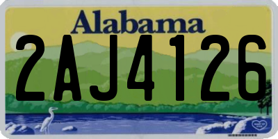 AL license plate 2AJ4126