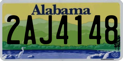 AL license plate 2AJ4148