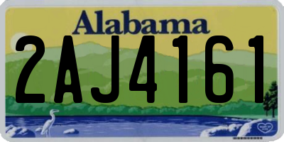 AL license plate 2AJ4161