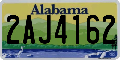 AL license plate 2AJ4162