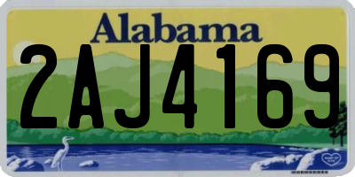 AL license plate 2AJ4169