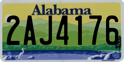 AL license plate 2AJ4176
