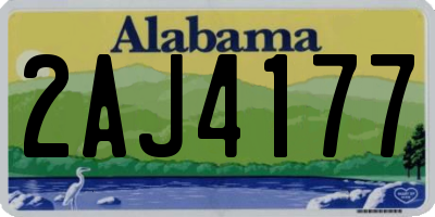 AL license plate 2AJ4177