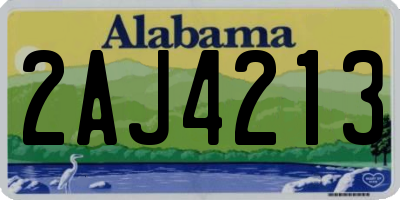 AL license plate 2AJ4213
