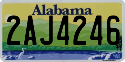 AL license plate 2AJ4246